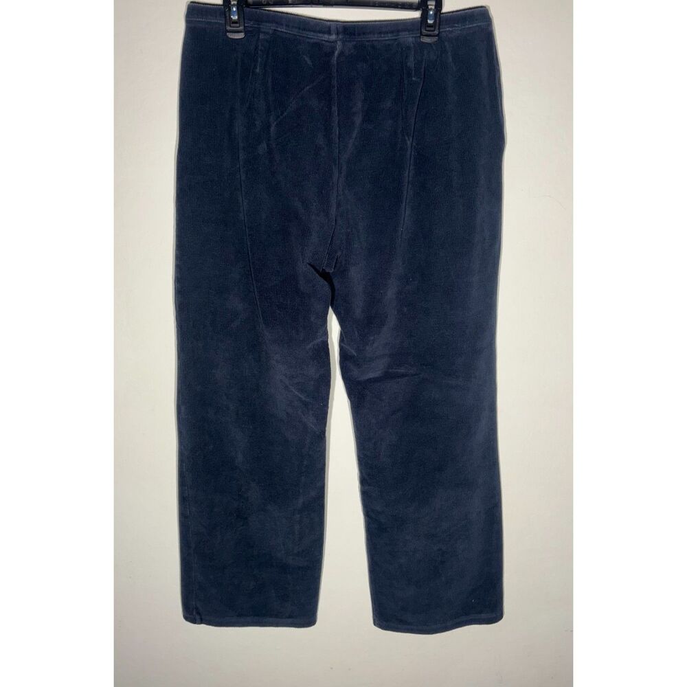 L.L. Bean Men’s Corduroy Lounge Pants Navy Blue Elastic Waist Soft XL Regular